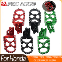 AliExpress PRO AODB Anti-Slip Motorcycle Foot Pegs Footrest Pedals For Honda CR125R CR150R CRF250R 250X 250F 250RX 450R X 450RX Pit Bike Spare Parts