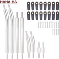 8Pcs Stainless Steel Links Linkage Rod Set Upgrade Parts for 1/24 RC Car Crawler Axial SCX24 C10 AXI00006 90081 AXI00005