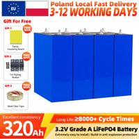 3,2V 320Ah Lifepo4-Batterie 8000 Zyklen Klasse A Wiederaufladbare Lithium-Eisenphosphat-Zellen Prismatische LFP-Batterien DIY 12V 24V 48V Für Wohnmobile, Elektrofahrzeuge, Heimenergiespeicher,