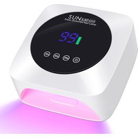 Professional Nail Lamp: 57 LED Beads, 3 Timers, Smart Sensor & Power Bank Function - Rechargeable UV/LED Gel Polish Curing Light