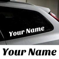 1PC Custom Only Text Car Stickers Auto Side Window Body Bumper Self-Adhesive Waterproof Personalized Vinyl Decals