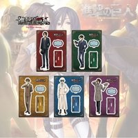 Attack on Titan Anime Levi Ackerman Eren Jaeger Armin Arlert Mikasa·Ackerman Hange Zoe Cosplay Sign Acrylic Stand Keychain Gift