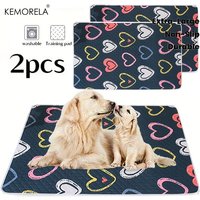 Kemorela 2pcs Dog Bed Dog Training Pads Washable Reusable Odor Resistant Durable Easyto Clean Suitable For All Seasons
