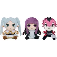KAWAII Anime Peripheral Doll Frieren Plush Toy Fern Stark Dolls Sitting Posture Action Dolls Pillows Child Birthday Gift Toys