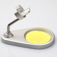 QUECOO T12-S9 Soldering Iron Stand Holder Base For M8 P9 Handle Metal Solder Support Station Soldering Safety