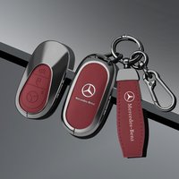 Leather Car Key Case Cover For Mercedes Benz EQ AMG EQA 350 EQB EQC 400 EQE 350 EQS H243 X254 N293 V295 V295 W447 Accessories