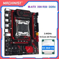 MACHINIST X99 RS9 Motherboard , Optional LGA2011-3 Xeon E5 2640 V4 CPU and DDR4 16GB RAM Kit Set NVME M.2 Four Channel Memory