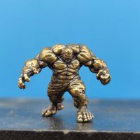 Solid Brass Iron Man Marvel Avengers Hulk Muscular Action Figure Collectible Statue Desktop Decor Figurine Superhero Fans Gifts
