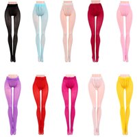 Doll Silk Stockings Dolls Accessories Toys Pantyhose Mini Elastic Leggings Colorful Bottoms Socks for 1/6 Doll or 30cm Doll