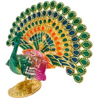 Peacock Statue Gift Creative Home Furnishing Ornament Animal Figurine Tabletop Centerpiece for Office Bookshelf Desk Hotel Decor