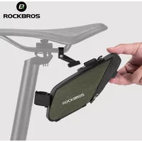 ROCKBROS Bicycle Saddle Bag Portable Waterproof Cycling Seat Tail Bag MTB Road Bike Storage Bag Seatpost Backpack With Mudguard