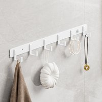 Hook White Towel Hook For Bathroom Clothes Coat Hook Bedroom Robe Hook Livingroom Kitchen Accessori