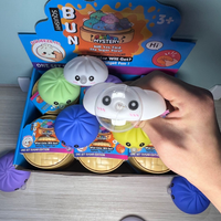 Aesthetic Bubble Puking Bun: Creative Blind Box Squeeze Toy, Realistic Food Ornament, Solid Gel Sensory Stress Reliever, New