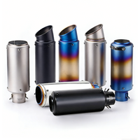Universal 51mm Motorcycle Exhaust Inox Muffler Cylinder Exhaust Tail Tips for z900 R3 R25 MT07 MT09 R1 Z400 Z650 Accessories