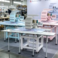 Customized 8 Head Embroidery Machine Factory Commercial Multi Needle 15 Needles High Speed 1200 RPM Heavy Duty
