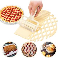 Lattice Roller Cutter, Pie Pizza Cookie Dough Roller Lattice Household Baking Pastry Tools Plastic Lattice Cutter