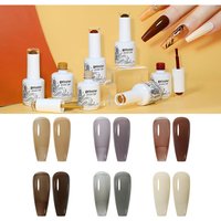 Arte Clavo 15ml Amber Gel Nail Polish Translucent Vintage Jelly Nail Gel Semi Permanent Varnishes Manicure Soak Off Nail Polish