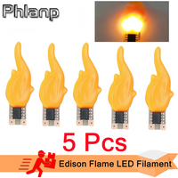 3V Led Cob Flash Candles Edison Flame LED Filament 2200K Diode Birthday Party Decoration Light Bulb Accessories Candle Light DIY