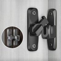 Zinc Alloy 90/180 Degree Flip Door Lock Home Security Sliding Door Latch Anti-theft Small Gate Latches Hardware Zinc Alloy Door