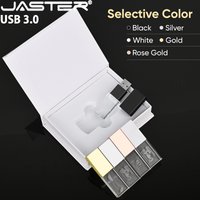 JASTER Crystal USB 3.0 Flash Drives 128GB High Speed Pen Drive 64GB Free Custom Logo 32GB Memory Stick 16GB Creative Gift U Disk