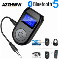 Low-Latency Bluetooth 5.0 Transmitter Receiver With LED Display Wireless Bluetooth Aux Adapter for Car PC TV Speaker Headphones