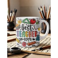 Custom Quote Teacher Mug 11oz Ceramic Coffee Cup Personalized Back To School Gift For Teachers Educators Home Office Use