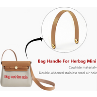 Cowhide Bag Handle For Herbag Mini Shoulder Strap Leather Bag Belt Short Bag Strap Handbag Durable Bag Replacement Accessories