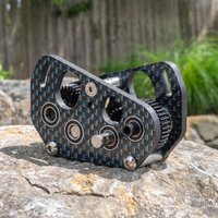 Ultralight Carbon Offset Dual Motor Transmission 48P Dig Gearbox for Capra F10 Portal Axle LCG Comp Rigs 1/10 RC Rock Crawler