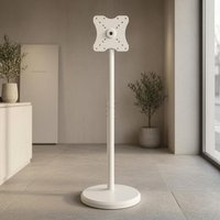 Movable Tv Stand 360-Degree Rotation Floor-Standing Monitor Stand Freestanding TV Mount Concealed Casters Vesa Compatible