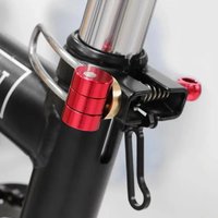 Folding bike quick release seatpost clamp for brompton Cline bike titanium axle
