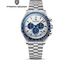 PAGANI DESIGN Moon Watches 2026 New Luxury Quartz Watch Men Auto Date Chronograph AR Sapphire crystal 100M Waterproof Wristwatch