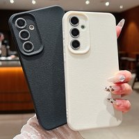 Leather Texture TPU Case For Samsung Galaxy S26 S25 S24 S23 Ultra S22 S23 FE A57 A17 A56 A37 A15 A16 A25 A35 A55 5G Soft Cover