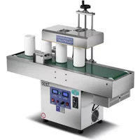Plastic Round Bottle Capping Cans Continuous Induction Bottle Sealer Aluminum Foil Film Sealing Machine