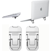 Mini Portable Zinc Alloy Laptop Stand With 2 Adjustable Angles Foldable Invisible Laptop Riser For Macbook Notebook