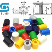 50PCS A11 - Φ9mm Key Button Switch Cap 9*10MM For A03 PS-22F03 Straight Button Switch Power Signal Switch