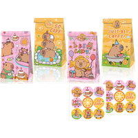 Capybara Gift Bags And Stickers Capybara Candy Treat Bags Goodie Gift Bag For Kids Birthday Capybara Theme Party Favors Bag