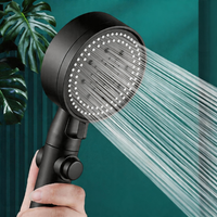 Multi Setting High Pressure Handheld Showerhead Simple Design with Built-in Filter Portable for Travel