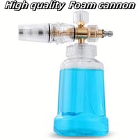 High pressure foam spray bottle 1/4 '' quick connection foam cannon adjustable fan-shaped nozzle for car cleaning