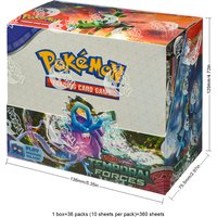 360Pcs English Pokémon TCG: Scarlet Violet Temporal Forces Box Pokemon trade card 36 Pack Box