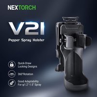Nextorch V21 Pepper Spray Holster, 360° Rotation Design, Suitable for Belt Width ≤ 2.1in, Size: 5.5" x 2.3" x 3.1"