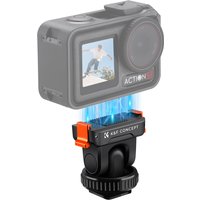 K&F CONCEPT Cold Shoe Action Camera Magnetic Quick Mount Holder Tripod Mount for DJI Osmo Action 5 Pro Hot Shoe Camera Adapter