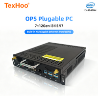 TexHoo OPS Mini PC Computer Intel Core I5-12450H 7300HQ 16G DDR4 512G SSD For Conference Teaching Screen Built-in Host 30mm
