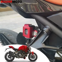 Fit For Ducati Monster 821 Monster821 2018 CNC Motorcycle Rear Brake Fluid Reservoir Guard Cover Protector Oil Tank Protection