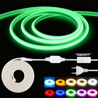 220V Switch COB Led Strip Light ON/OFF Red Green Pink Warm Natural White 288Leds/M Waterproof Flexible Neon Lamp Home Decoration