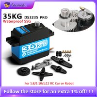 Dsservo 35kg DS3235 Pro Digital Servo Steel Gear Coreless Motor Waterproof 180/270 Degree for 1:8 1:10 1:12 RC Car Robot Crawler