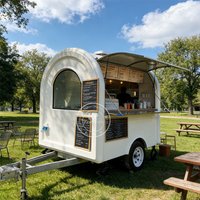 Coffee Juice Beverage Trailer Mobile Kitchen Truck Ice Cream Food Tralier Burger Food Van Cart Coffee Food Truck For Sale