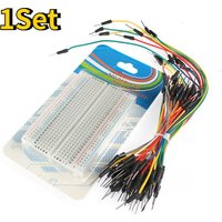 1Set 400 Points Solderless Breadboard Kit with 65pcs Jumper Wires Cable Set PCB Bread Board for Arduino DIY Electronics Projects