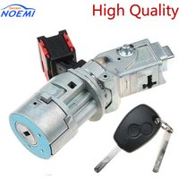 Car 8200214168 Ignition Lock Barrel Starter Switch with Key For Renault For Vauxhall Fiat 2005-2012 82002-14168 7701208408