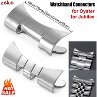 18/19/20/21/22mm Stainless Steel Strap Connectors for Oyster for Jubilee for Seiko SKX007 SKX009 Curved End Link Band Adapter