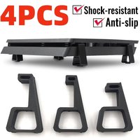 4Pcs Cooling Horizontal Holder For PS4/Pro/Slim Console Heighten Feet Bracket Mounted Anti-Slip Stand Base For PS4 Accessories